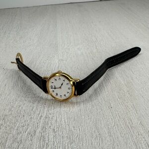 Seiko Gold and Black Women's Watch